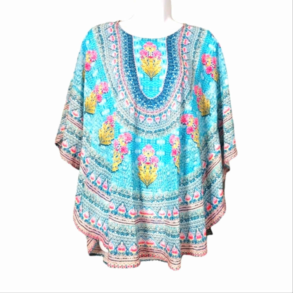 Tolani Collection Printed Woven Caftan Tunic